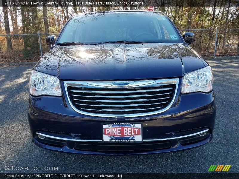 True Blue Pearl / Black/Light Graystone 2016 Chrysler Town & Country Touring