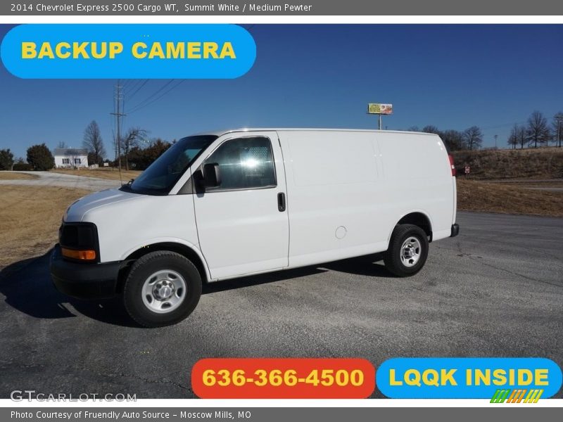Summit White / Medium Pewter 2014 Chevrolet Express 2500 Cargo WT