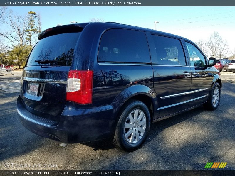 True Blue Pearl / Black/Light Graystone 2016 Chrysler Town & Country Touring