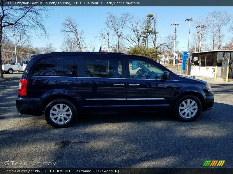 True Blue Pearl / Black/Light Graystone 2016 Chrysler Town & Country Touring