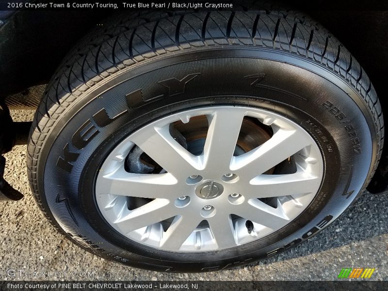 True Blue Pearl / Black/Light Graystone 2016 Chrysler Town & Country Touring