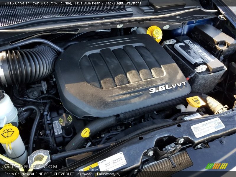 True Blue Pearl / Black/Light Graystone 2016 Chrysler Town & Country Touring
