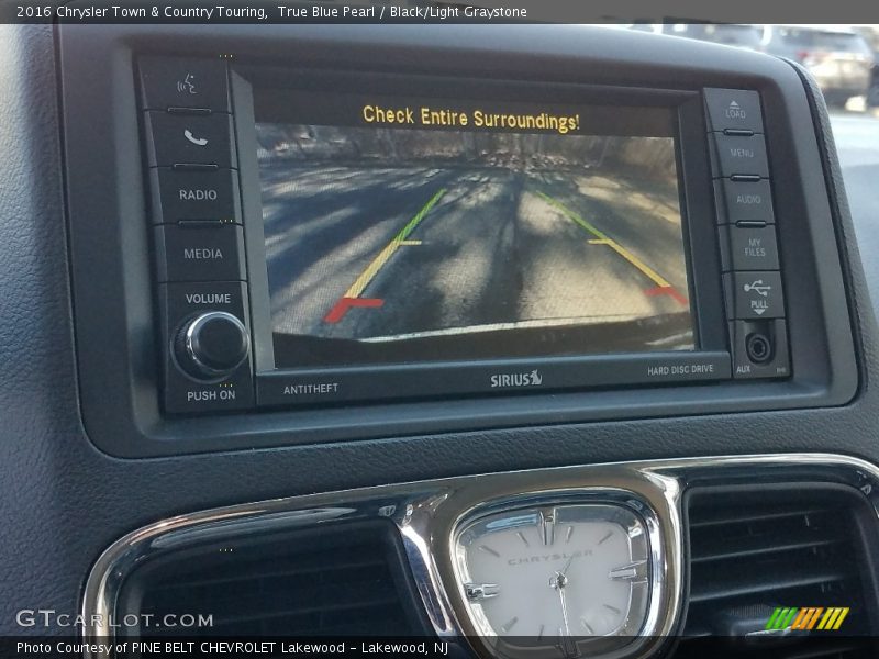 True Blue Pearl / Black/Light Graystone 2016 Chrysler Town & Country Touring