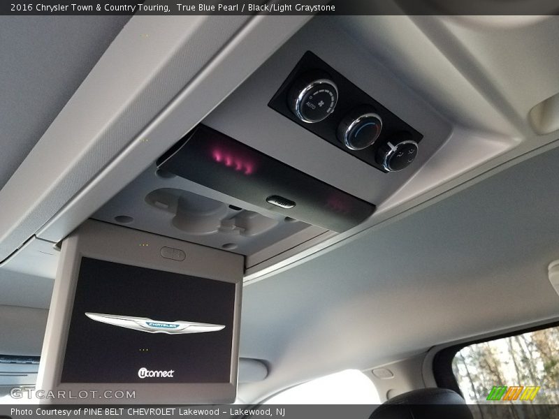 True Blue Pearl / Black/Light Graystone 2016 Chrysler Town & Country Touring