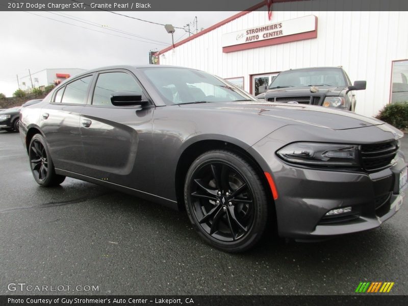 Granite Pearl / Black 2017 Dodge Charger SXT