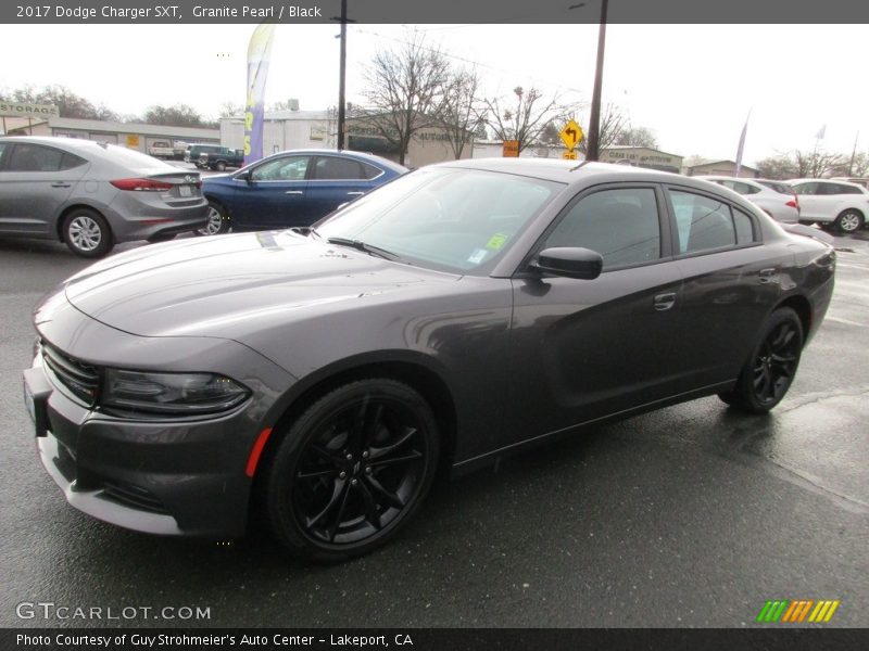 Granite Pearl / Black 2017 Dodge Charger SXT