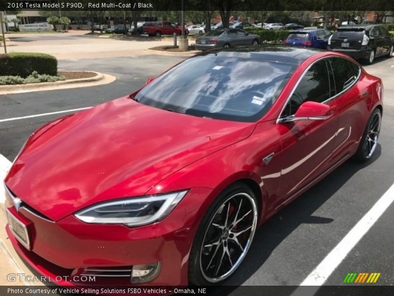 Front 3/4 View of 2016 Model S P90D