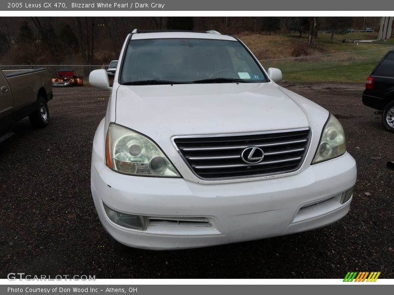 Blizzard White Pearl / Dark Gray 2005 Lexus GX 470