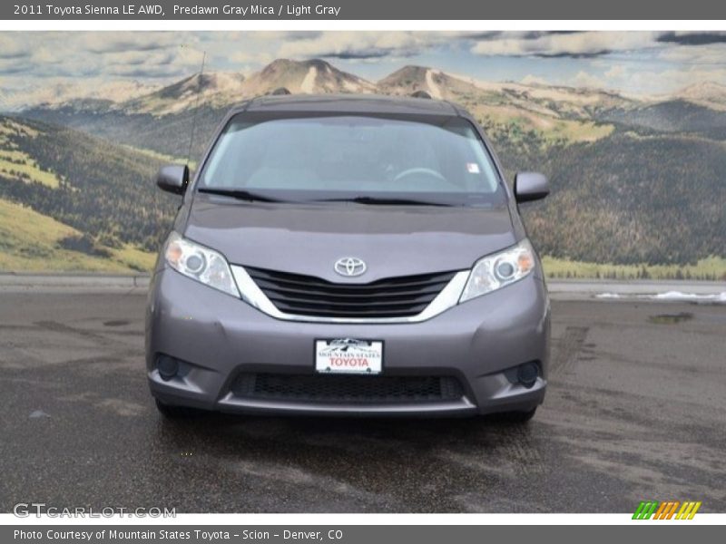 Predawn Gray Mica / Light Gray 2011 Toyota Sienna LE AWD