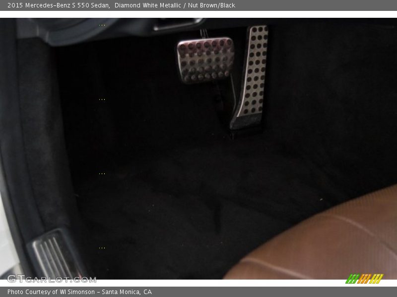 Diamond White Metallic / Nut Brown/Black 2015 Mercedes-Benz S 550 Sedan