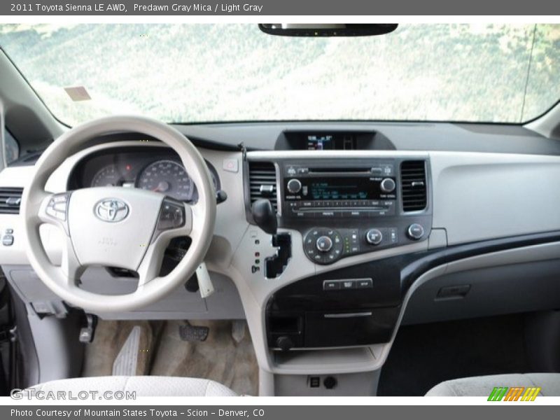 Predawn Gray Mica / Light Gray 2011 Toyota Sienna LE AWD