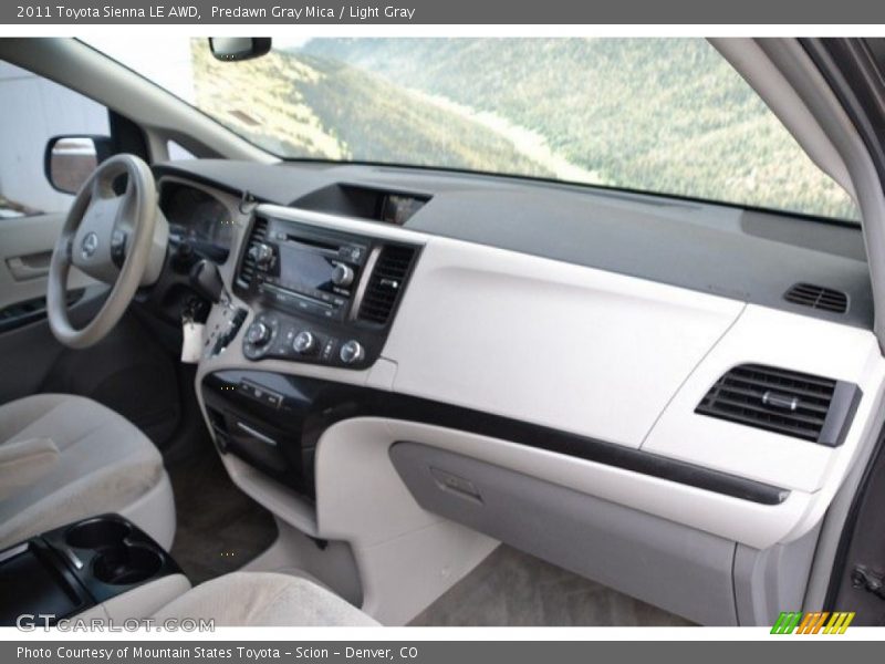 Predawn Gray Mica / Light Gray 2011 Toyota Sienna LE AWD