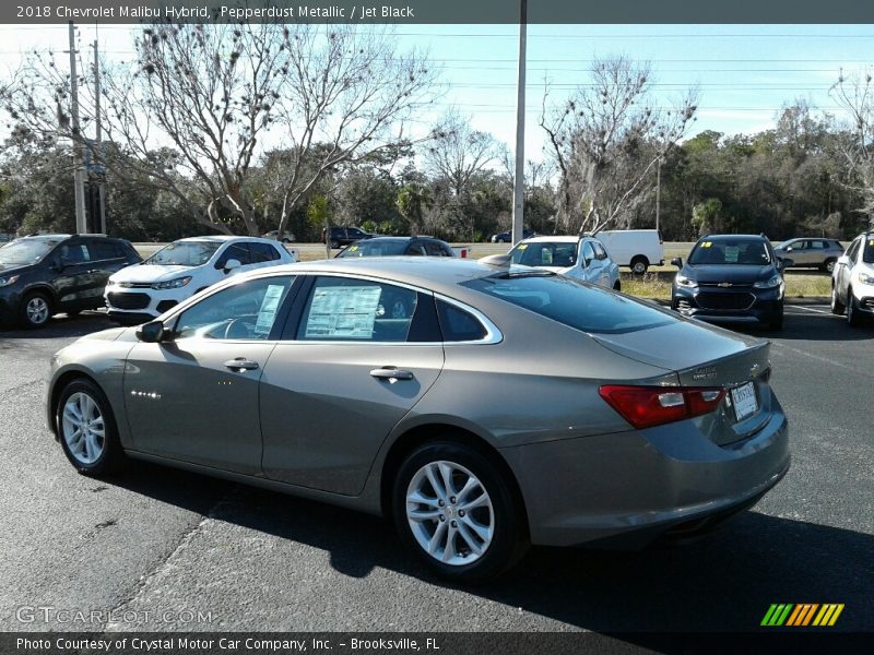Pepperdust Metallic / Jet Black 2018 Chevrolet Malibu Hybrid