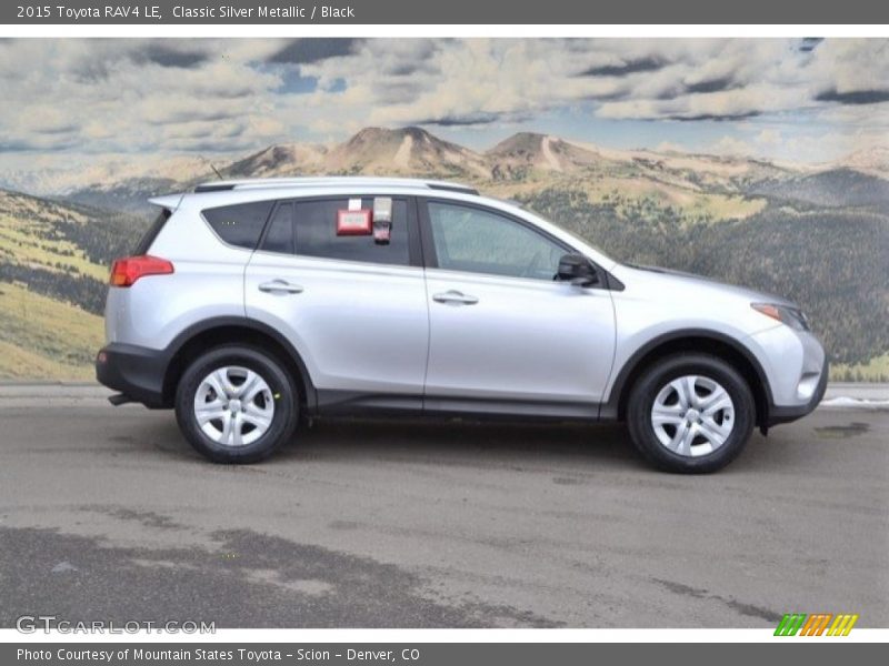 Classic Silver Metallic / Black 2015 Toyota RAV4 LE