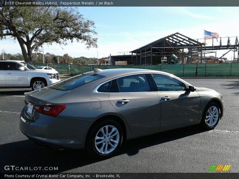Pepperdust Metallic / Jet Black 2018 Chevrolet Malibu Hybrid