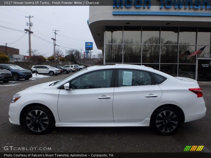 Fresh Powder White / Charcoal 2017 Nissan Sentra SR Turbo