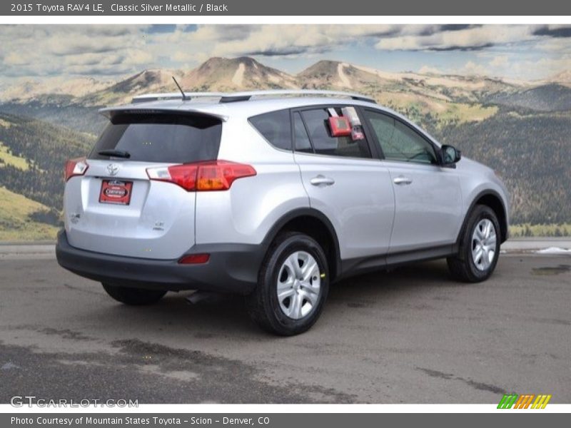 Classic Silver Metallic / Black 2015 Toyota RAV4 LE