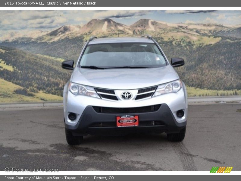 Classic Silver Metallic / Black 2015 Toyota RAV4 LE