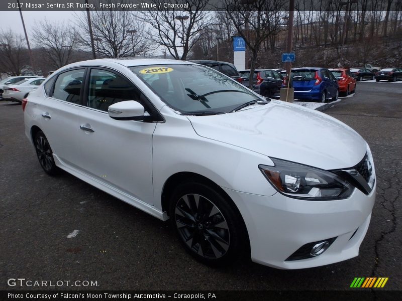 Fresh Powder White / Charcoal 2017 Nissan Sentra SR Turbo