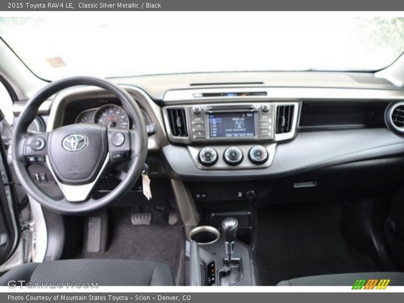 Classic Silver Metallic / Black 2015 Toyota RAV4 LE