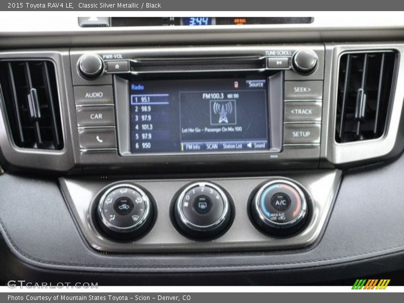 Classic Silver Metallic / Black 2015 Toyota RAV4 LE