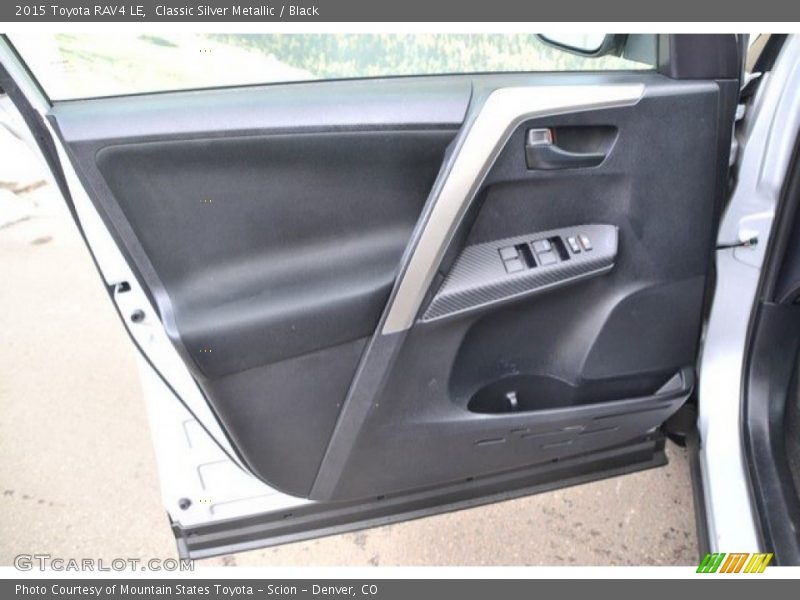 Classic Silver Metallic / Black 2015 Toyota RAV4 LE
