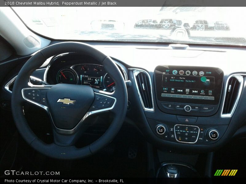Pepperdust Metallic / Jet Black 2018 Chevrolet Malibu Hybrid