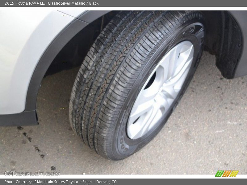 Classic Silver Metallic / Black 2015 Toyota RAV4 LE