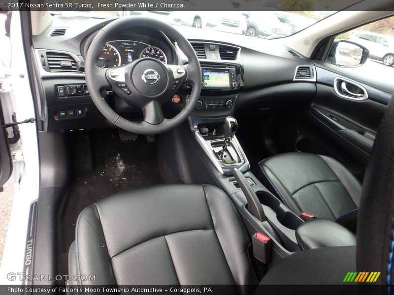 Fresh Powder White / Charcoal 2017 Nissan Sentra SR Turbo