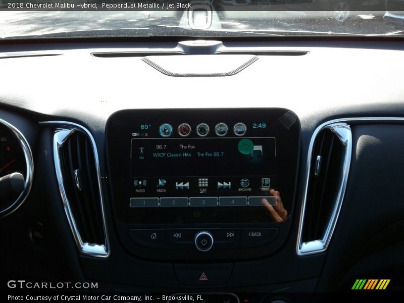 Pepperdust Metallic / Jet Black 2018 Chevrolet Malibu Hybrid