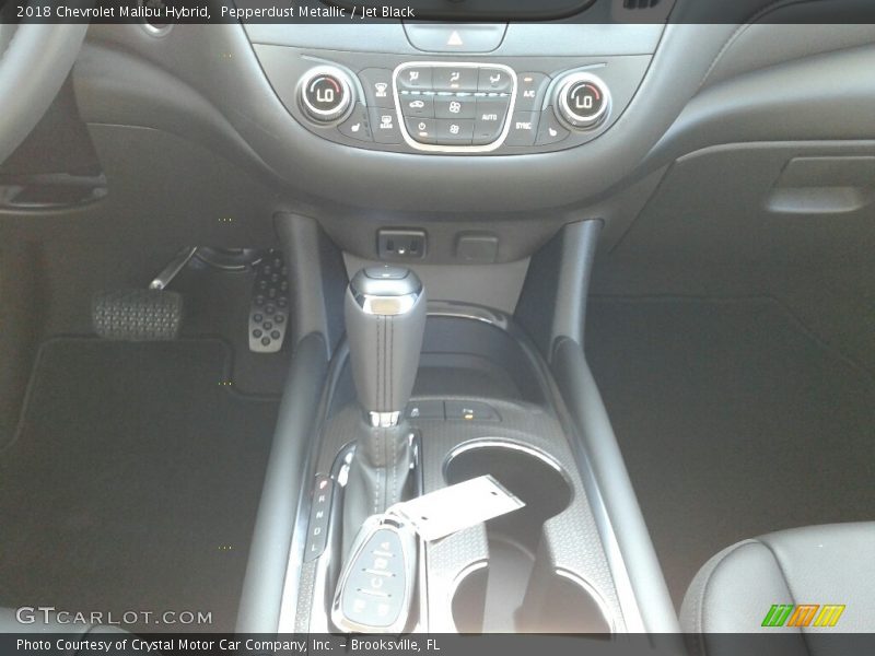 Pepperdust Metallic / Jet Black 2018 Chevrolet Malibu Hybrid