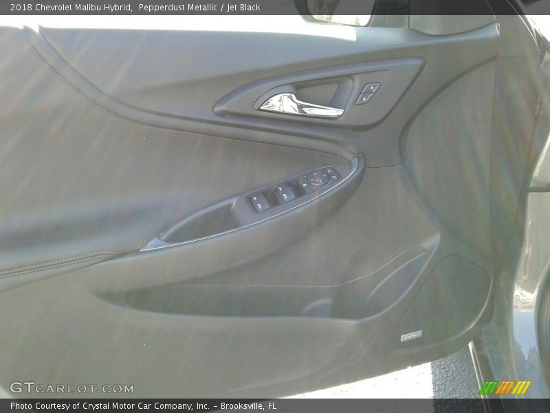 Pepperdust Metallic / Jet Black 2018 Chevrolet Malibu Hybrid