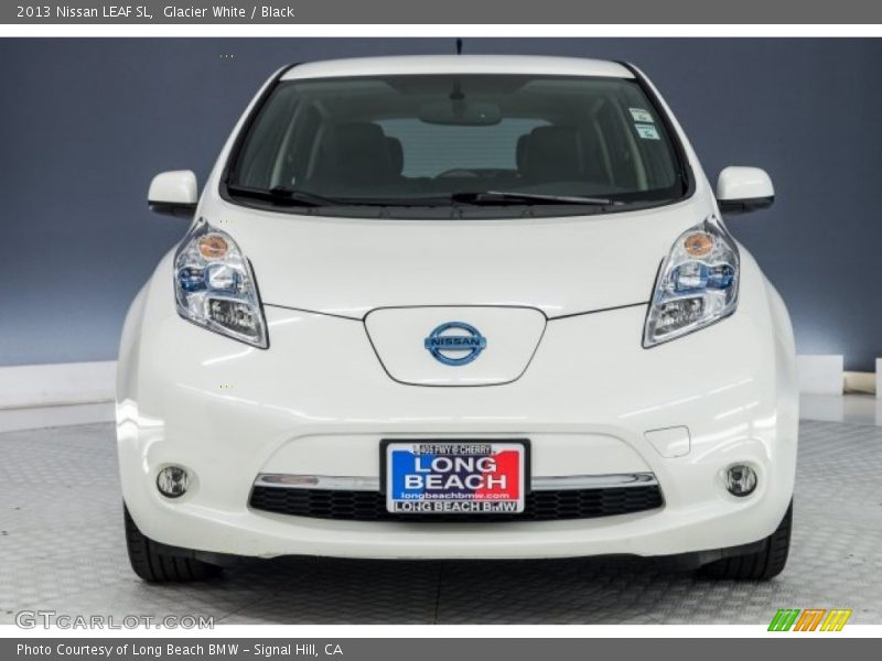 Glacier White / Black 2013 Nissan LEAF SL