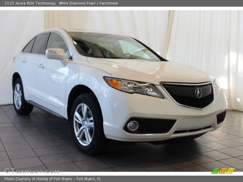 White Diamond Pearl / Parchment 2015 Acura RDX Technology