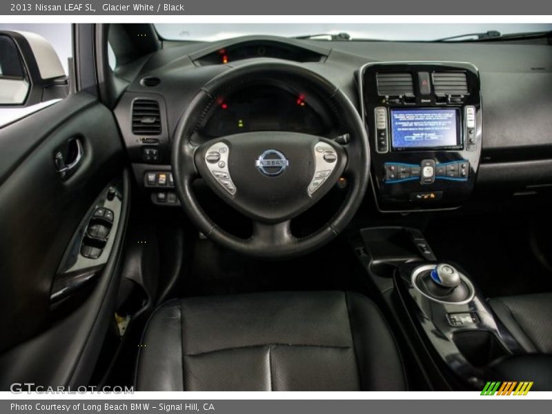 Glacier White / Black 2013 Nissan LEAF SL
