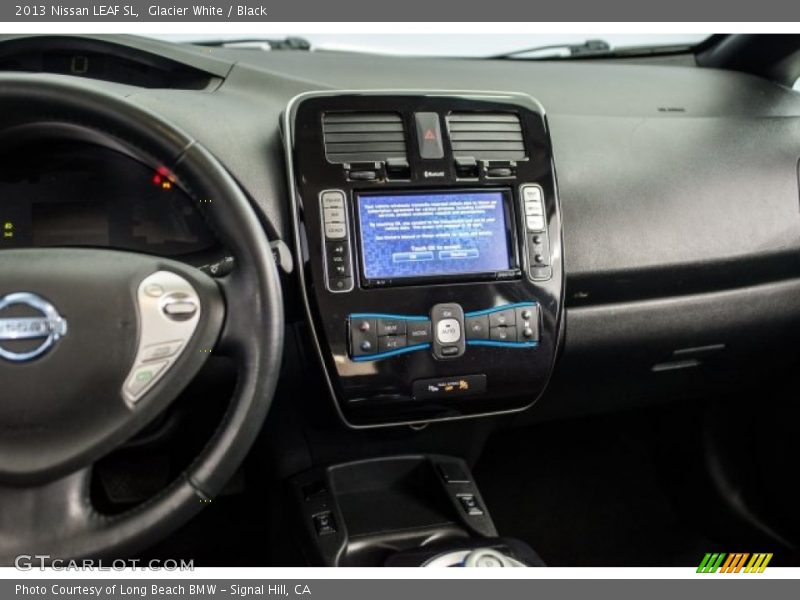 Glacier White / Black 2013 Nissan LEAF SL