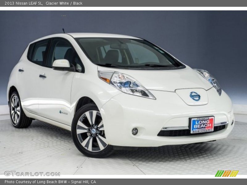 Glacier White / Black 2013 Nissan LEAF SL