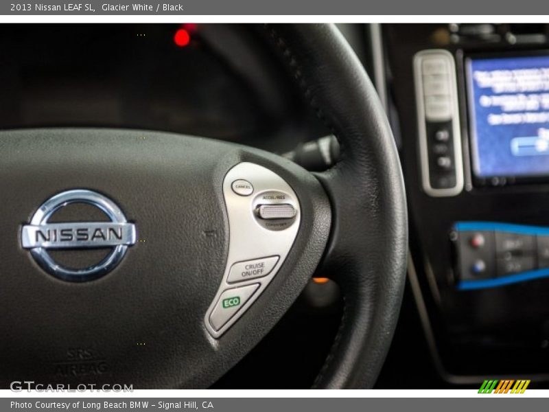 Glacier White / Black 2013 Nissan LEAF SL