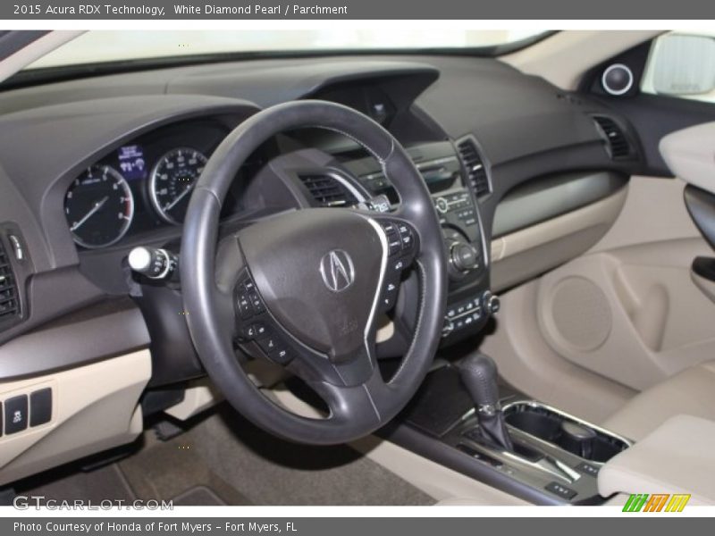 White Diamond Pearl / Parchment 2015 Acura RDX Technology