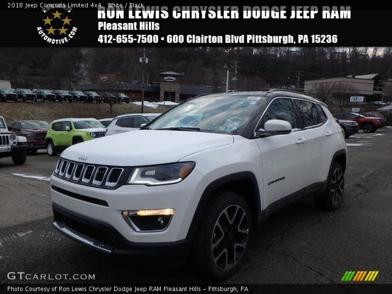 White / Black 2018 Jeep Compass Limited 4x4