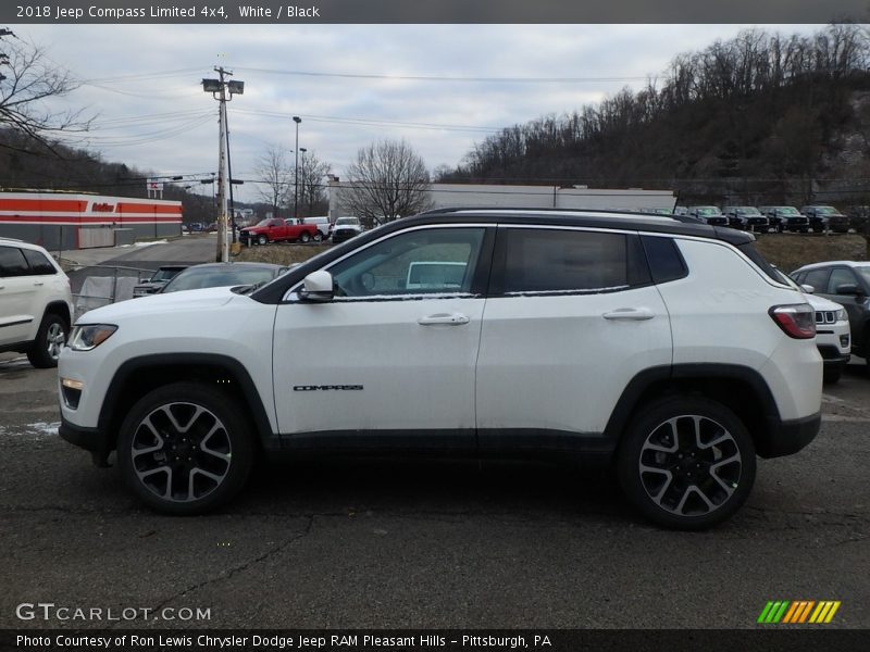 White / Black 2018 Jeep Compass Limited 4x4