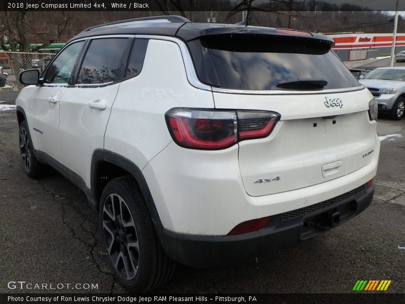 White / Black 2018 Jeep Compass Limited 4x4