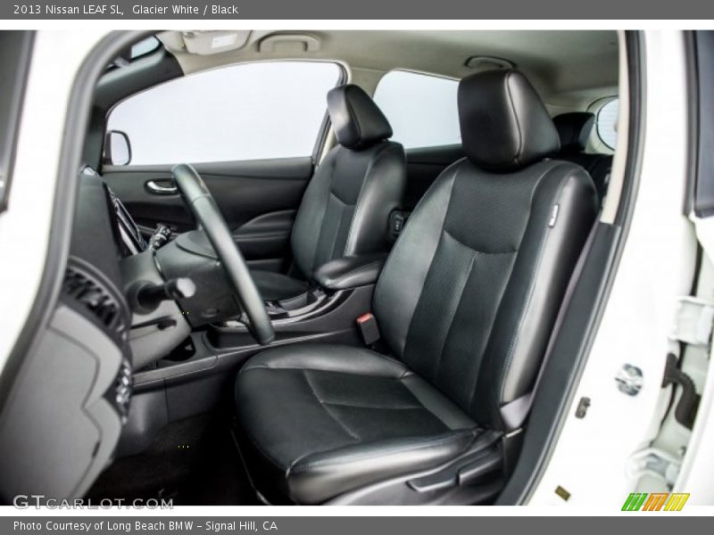 Glacier White / Black 2013 Nissan LEAF SL