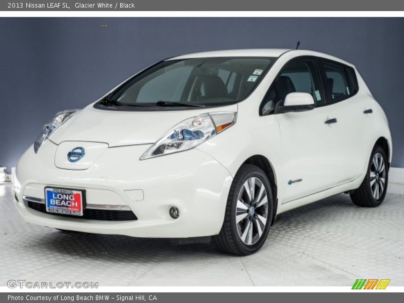 Glacier White / Black 2013 Nissan LEAF SL