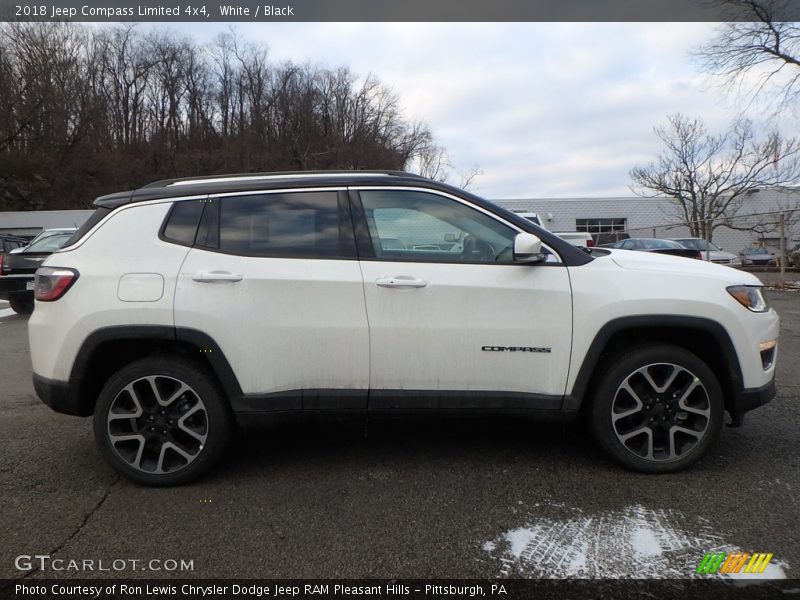 White / Black 2018 Jeep Compass Limited 4x4