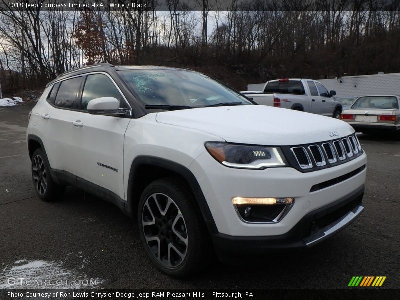 White / Black 2018 Jeep Compass Limited 4x4