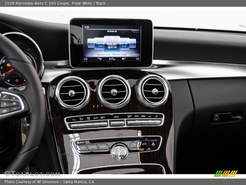 Polar White / Black 2018 Mercedes-Benz C 300 Coupe