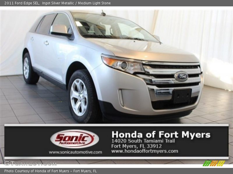 Ingot Silver Metallic / Medium Light Stone 2011 Ford Edge SEL