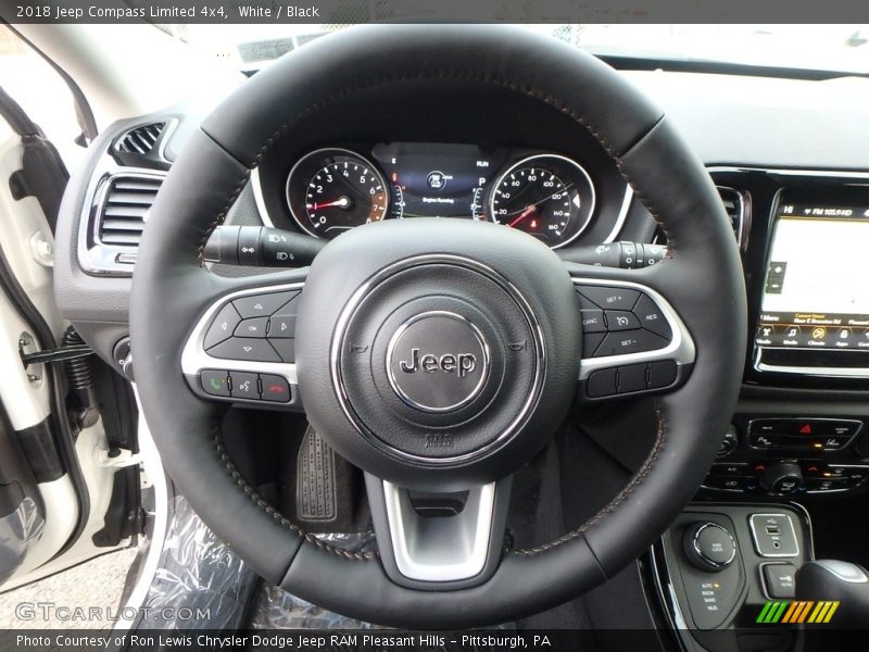 White / Black 2018 Jeep Compass Limited 4x4