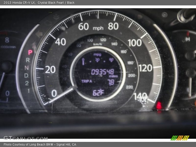 Crystal Black Pearl / Black 2013 Honda CR-V LX